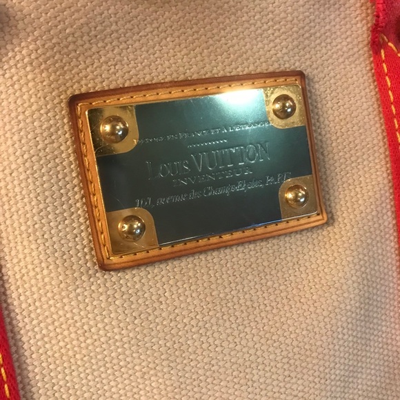 Louis Vuitton Inventeur Cabas MM beige x red bag - Picture 3 of 12